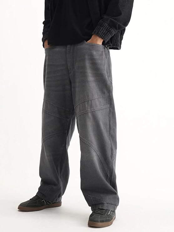 Rare Rabbit Baggy Plain Jeans